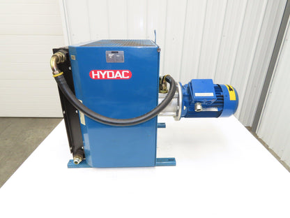 Hydac SCA3L1.0B28 Oil Cooler Air Cooled 8.4GPM Pump 1.5Hp Motor 240/480V 3Ph