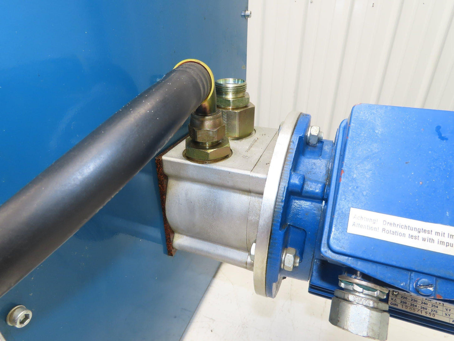 Hydac SCA3L1.0B28 Oil Cooler Air Cooled 8.4GPM Pump 1.5Hp Motor 240/480V 3Ph