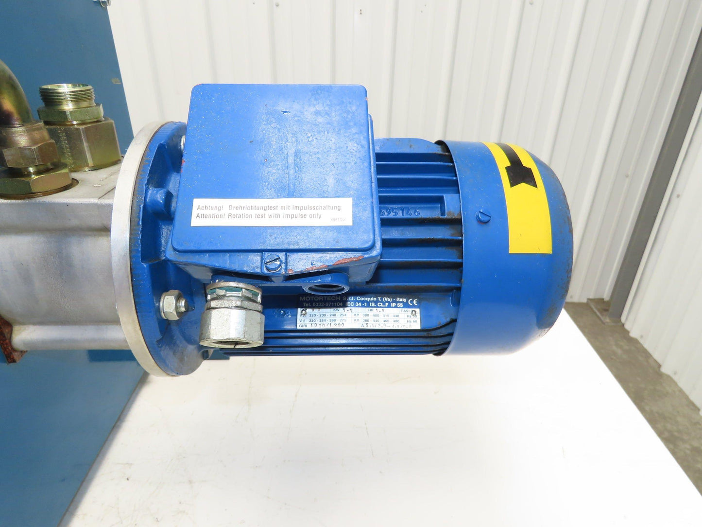 Hydac SCA3L1.0B28 Oil Cooler Air Cooled 8.4GPM Pump 1.5Hp Motor 240/480V 3Ph