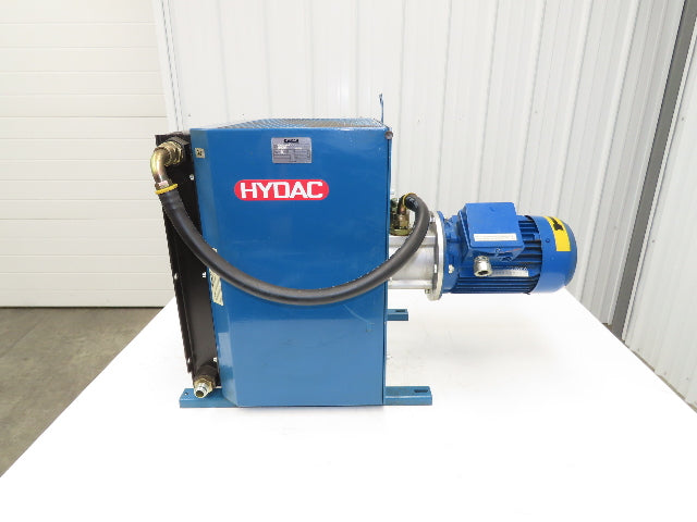 Hydac SCA3L1.0B28 Oil Cooler Air Cooled 8.4GPM Pump 1.5Hp Motor 240/480V 3Ph