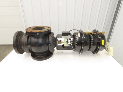 Johnson Controls VG2831WN+867E01 3-Way Globe Valve 5" Flanged Pneumatic Actuator
