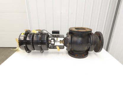 Johnson Controls VG2831WN+867E01 3-Way Globe Valve 5" Flanged Pneumatic Actuator
