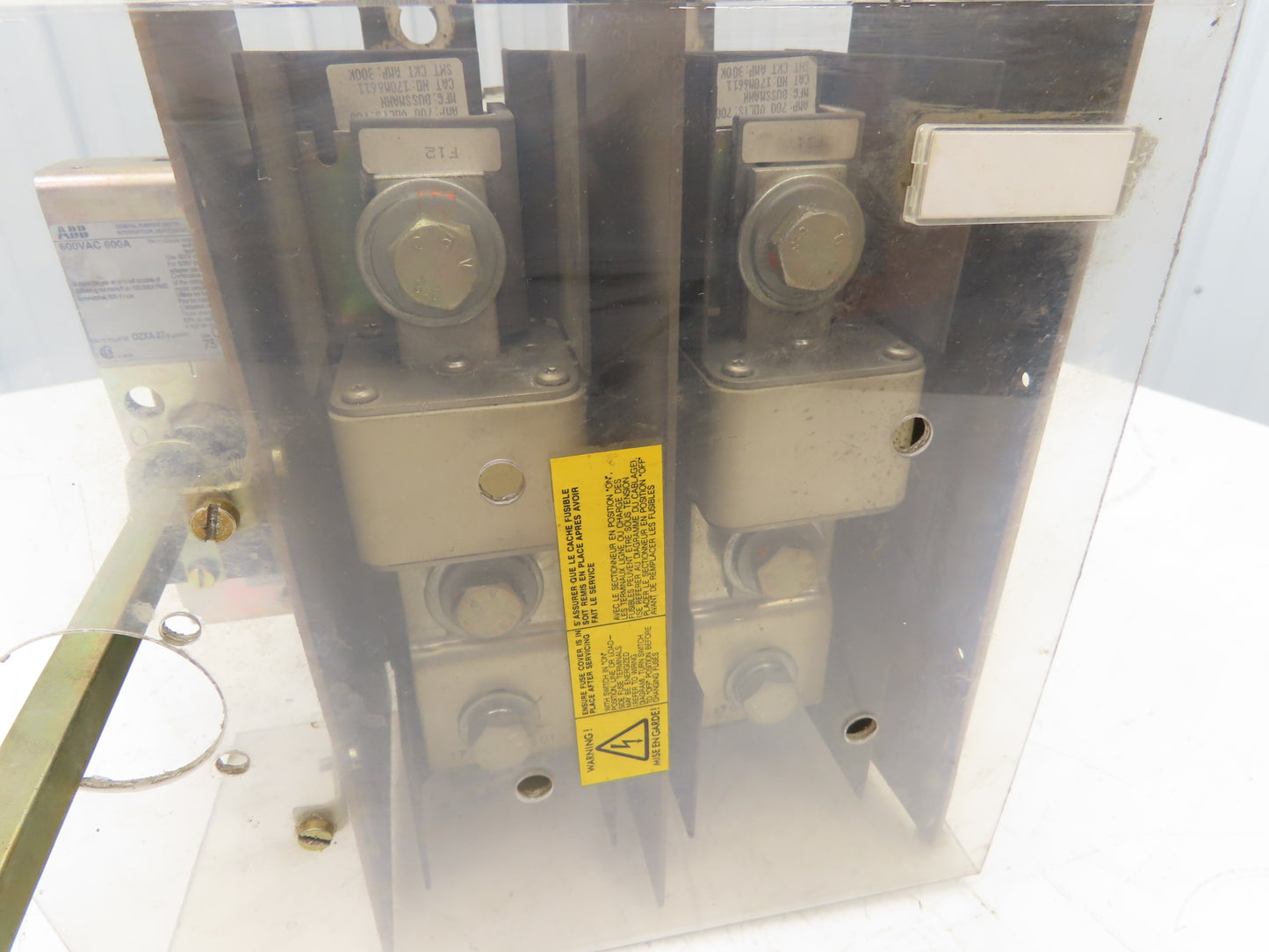 ABB OESA-F600JT6-2 Fusible Disconnect Switch 600A 600VAC 2 Pole Fused
