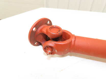 Elbe Double Universal Slip Joint Drive Shaft Length=862mm Flange=57mm Shaft=28mm