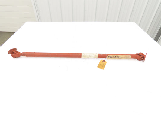 Elbe Double Universal Slip Joint Drive Shaft Length=862mm Flange=57mm Shaft=28mm