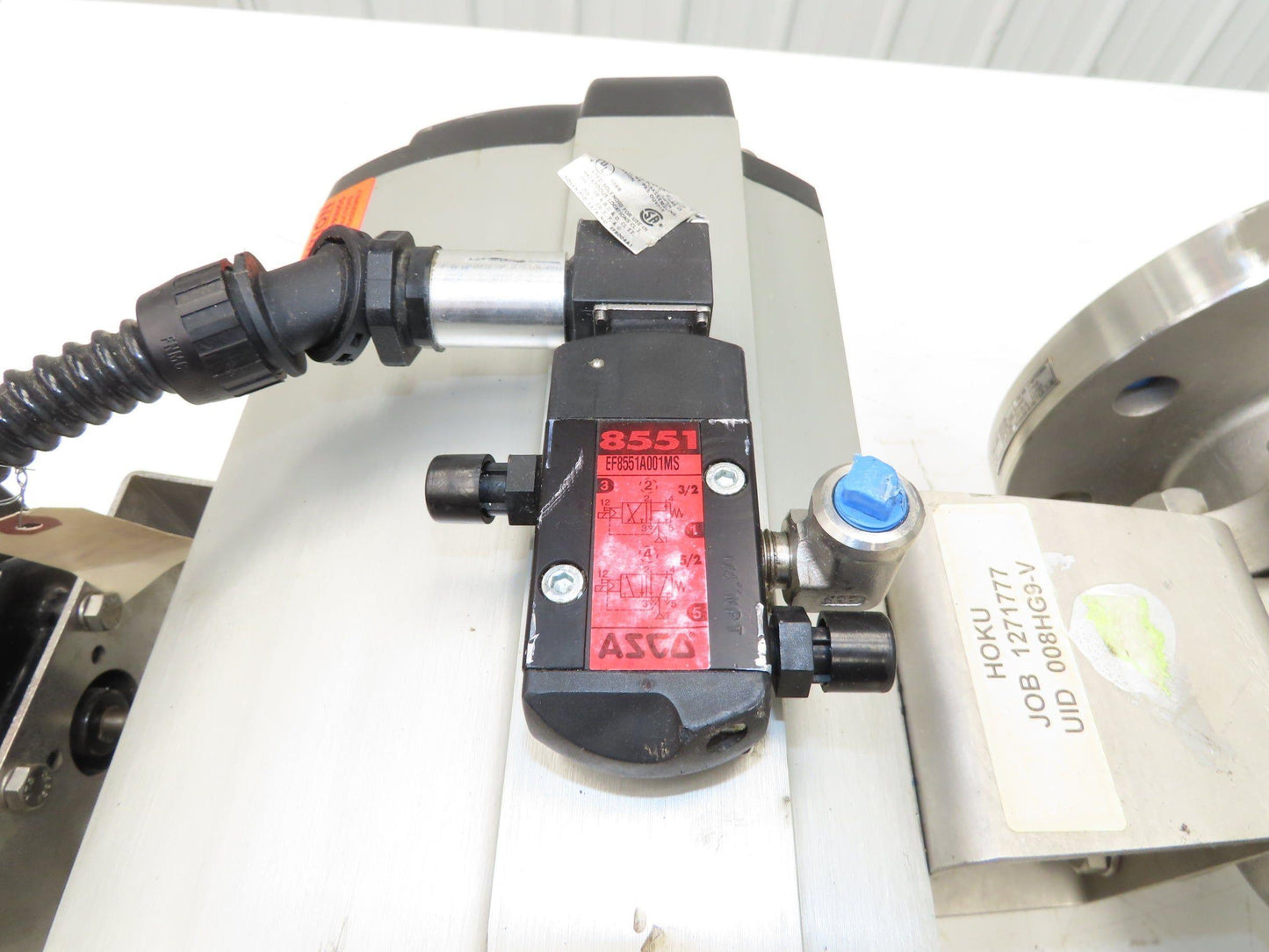 Flowserve B175S10 4" SS Flanged Ball Valve #300 Automax Pneumatic Actuator 24VDC