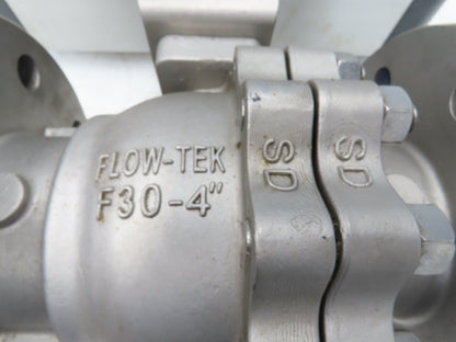 Flowserve B175S10 4" SS Flanged Ball Valve #300 Automax Pneumatic Actuator 24VDC