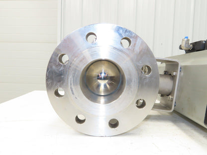 Flowserve B175S10 4" SS Flanged Ball Valve #300 Automax Pneumatic Actuator 24VDC