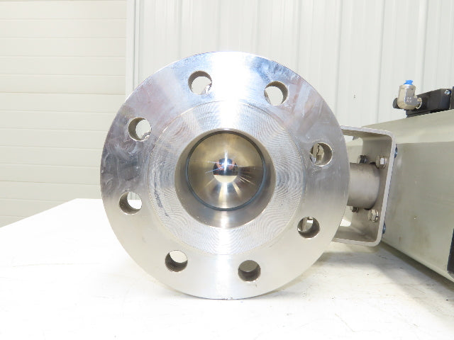 Flowserve B175S10 4" SS Flanged Ball Valve #300 Automax Pneumatic Actuator 24VDC
