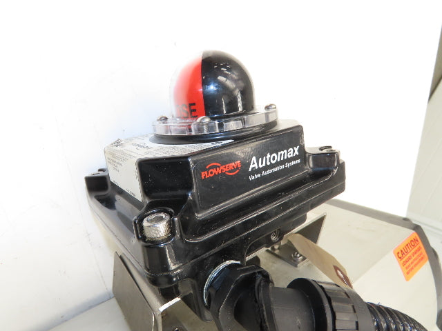 Flowserve B175S10 4" SS Flanged Ball Valve #300 Automax Pneumatic Actuator 24VDC