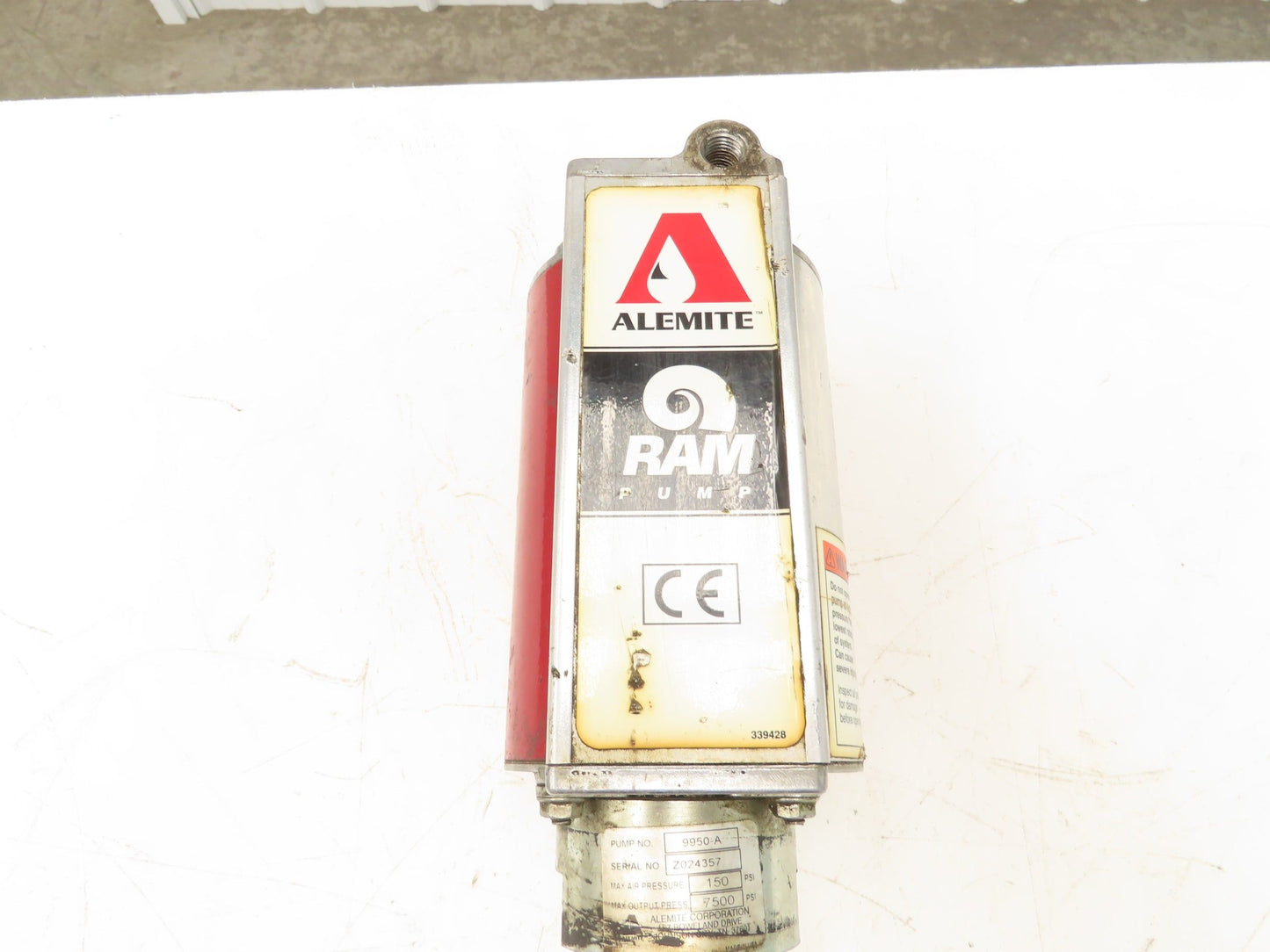 Alemite 9950 A Pneumatic Grease Pump 35lb-70lb Bucket 50:1 Ratio Grease Gun