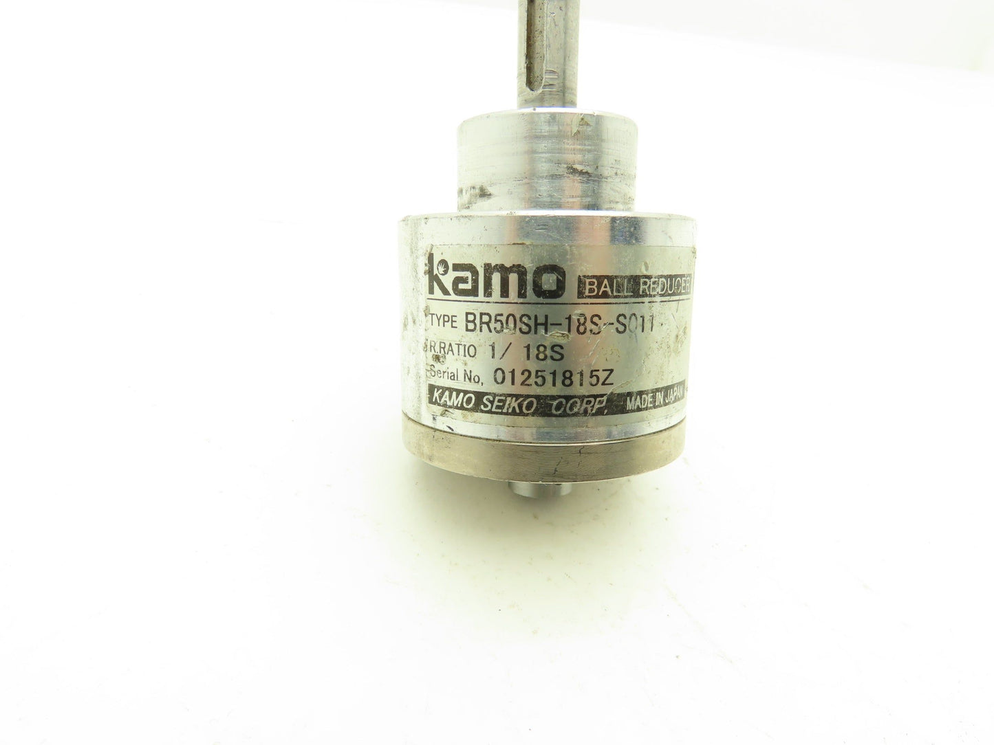 Kamo Seiko BR50SH-18S-S011 Inline Ball Gearbox Reducer 18:1 6mm In 10mm Out
