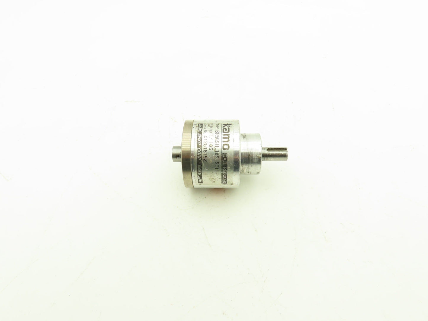 Kamo Seiko BR50SH-18S-S011 Inline Ball Gearbox Reducer 18:1 6mm In 10mm Out