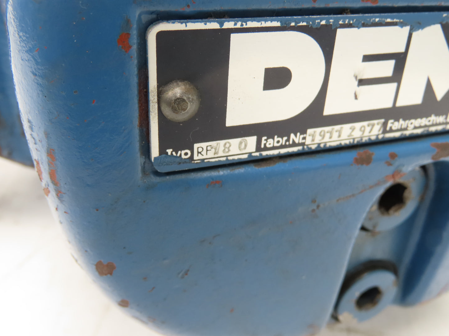 Demag RF180 KBK Bridge Crane Motorized Travel Drive 460V 3PH 13/6KF8-2