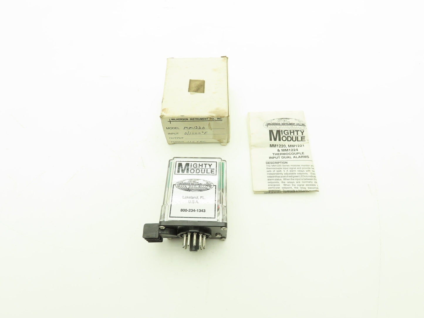 Wilkerson MM1220 Mighty Module Thermocouple Input Dual Alarm 115VAC 0/1000°F