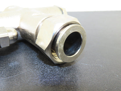 Müller Tankanlagen Pneumatic & Manual Filler Globe Valve Stainless Brass Metered