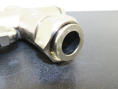 Müller Tankanlagen Pneumatic & Manual Filler Globe Valve Stainless Brass Metered