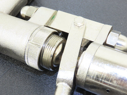 Müller Tankanlagen Pneumatic & Manual Filler Globe Valve Stainless Brass Metered