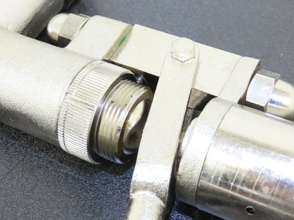 Müller Tankanlagen Pneumatic & Manual Filler Globe Valve Stainless Brass Metered