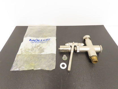 Müller Tankanlagen Pneumatic & Manual Filler Globe Valve Stainless Brass Metered