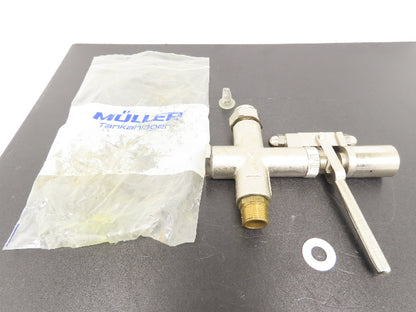 Müller Tankanlagen Pneumatic & Manual Filler Globe Valve Stainless Brass Metered