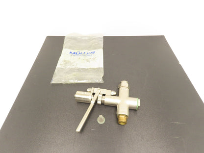 Müller Tankanlagen Pneumatic & Manual Filler Globe Valve Stainless Brass Metered