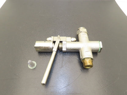 Müller Tankanlagen Pneumatic & Manual Filler Globe Valve Stainless Brass Metered