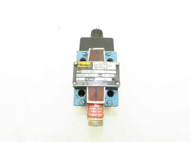 Parker D3W1B56Y Hydraulic Directional Solenoid Valve 120v 60Hz 0.72A 3000psi