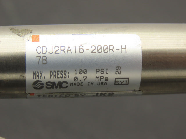 SMC CDJ2RA16-200R-H7B Pneumatic Air Cylinder 15mm Bore 200mm Stroke