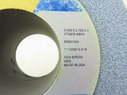 Norton BX531924 Grinding Wheel 5.5" x 2.75" x 2" Lot of 4