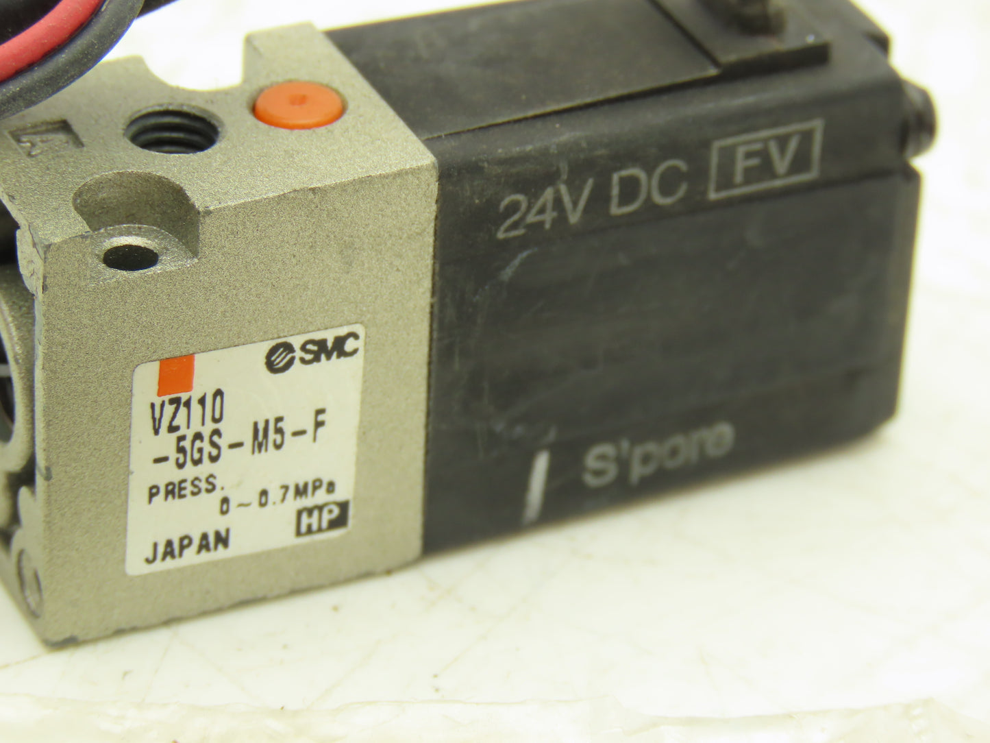 SMC VZ110-5GS-M5-F Pneumatic Air Valve Solenoid 3-way 24VDC M5 Lot of 2