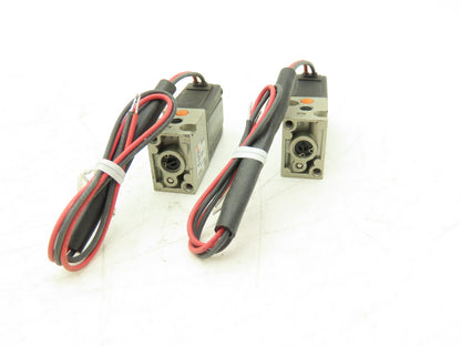SMC VZ110-5GS-M5-F Pneumatic Air Valve Solenoid 3-way 24VDC M5 Lot of 2
