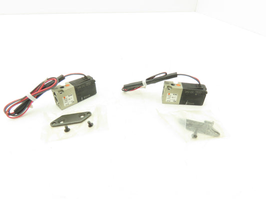 SMC VZ110-5GS-M5-F Pneumatic Air Valve Solenoid 3-way 24VDC M5 Lot of 2