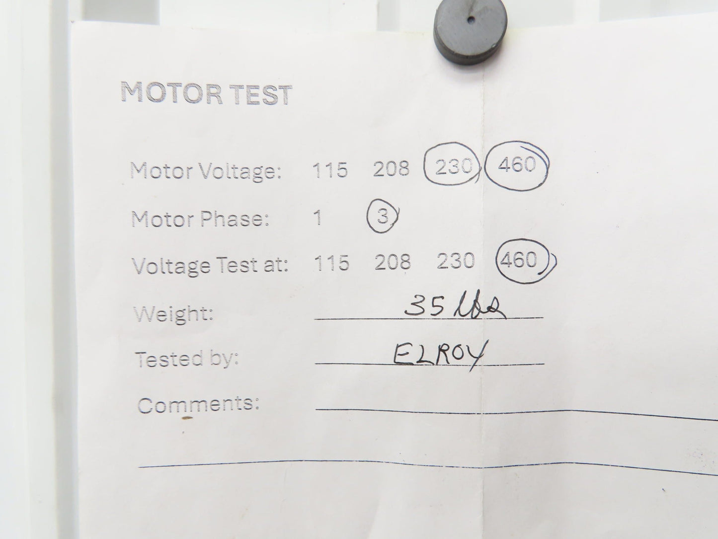 Reliance Electric P14G9241H EM AC Motor 1Hp 1140rpm 208-230/460V 3PH FD145T