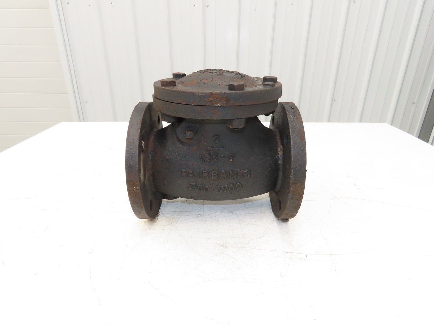Fairbanks 3 125-S 200-WOG Swing Check Valve Cast Iron 3" Flanged