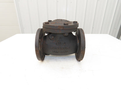 Fairbanks 3 125-S 200-WOG Swing Check Valve Cast Iron 3" Flanged