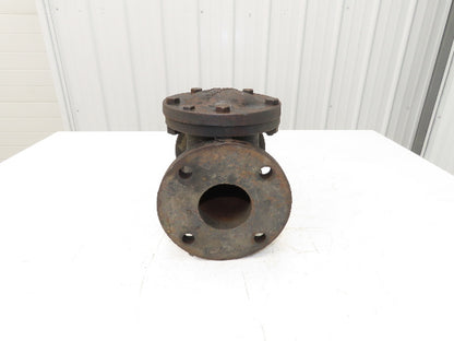 Fairbanks 3 125-S 200-WOG Swing Check Valve Cast Iron 3" Flanged