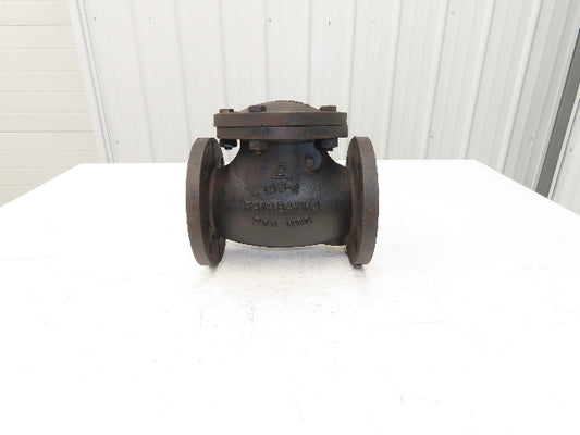 Fairbanks 3 125-S 200-WOG Swing Check Valve Cast Iron 3" Flanged