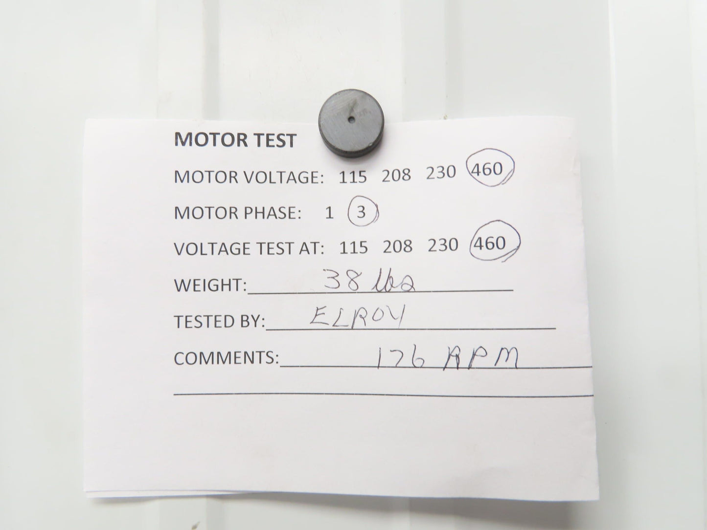 Electra Gear CK50TC-17ALC510LE Gearmotor 10:1 Ratio 173rpm .5Hp 480V 3PH 56C LH