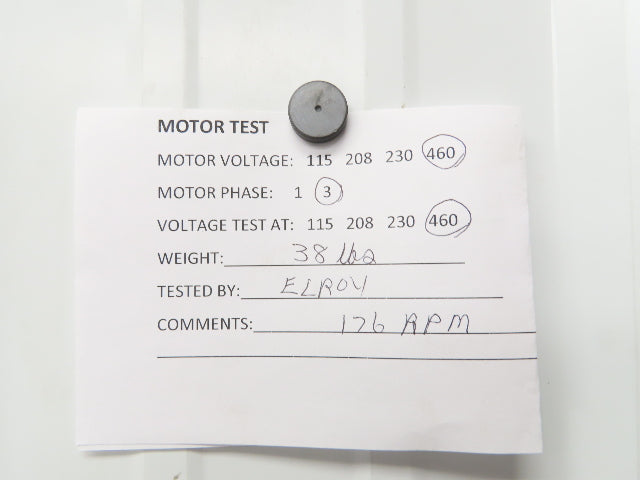 Electra Gear CK50TC-17ALC510LE Gearmotor 10:1 Ratio 173rpm .5Hp 480V 3PH 56C LH