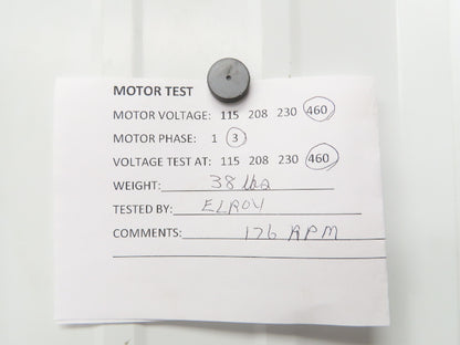 Electra Gear CK50TC-17ALC510LE Gearmotor 10:1 Ratio 173rpm .5Hp 480V 3PH 56C LH