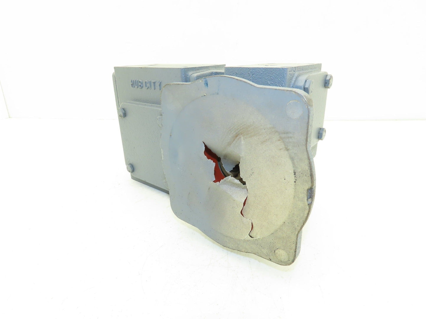 Hub City 0220-66950-2104 LB-R Gearbox 50:1 Double Reducer 35rpm 56C RH Output