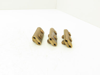 Burndy CP2525 Clamp 1/0 Stranded Copper Cable Lot of 3