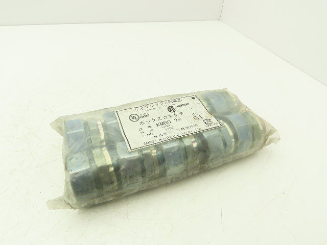 Sankei KMBG28 Connector Flexible Conduit 28 Keiflex Fitting Lot of 10