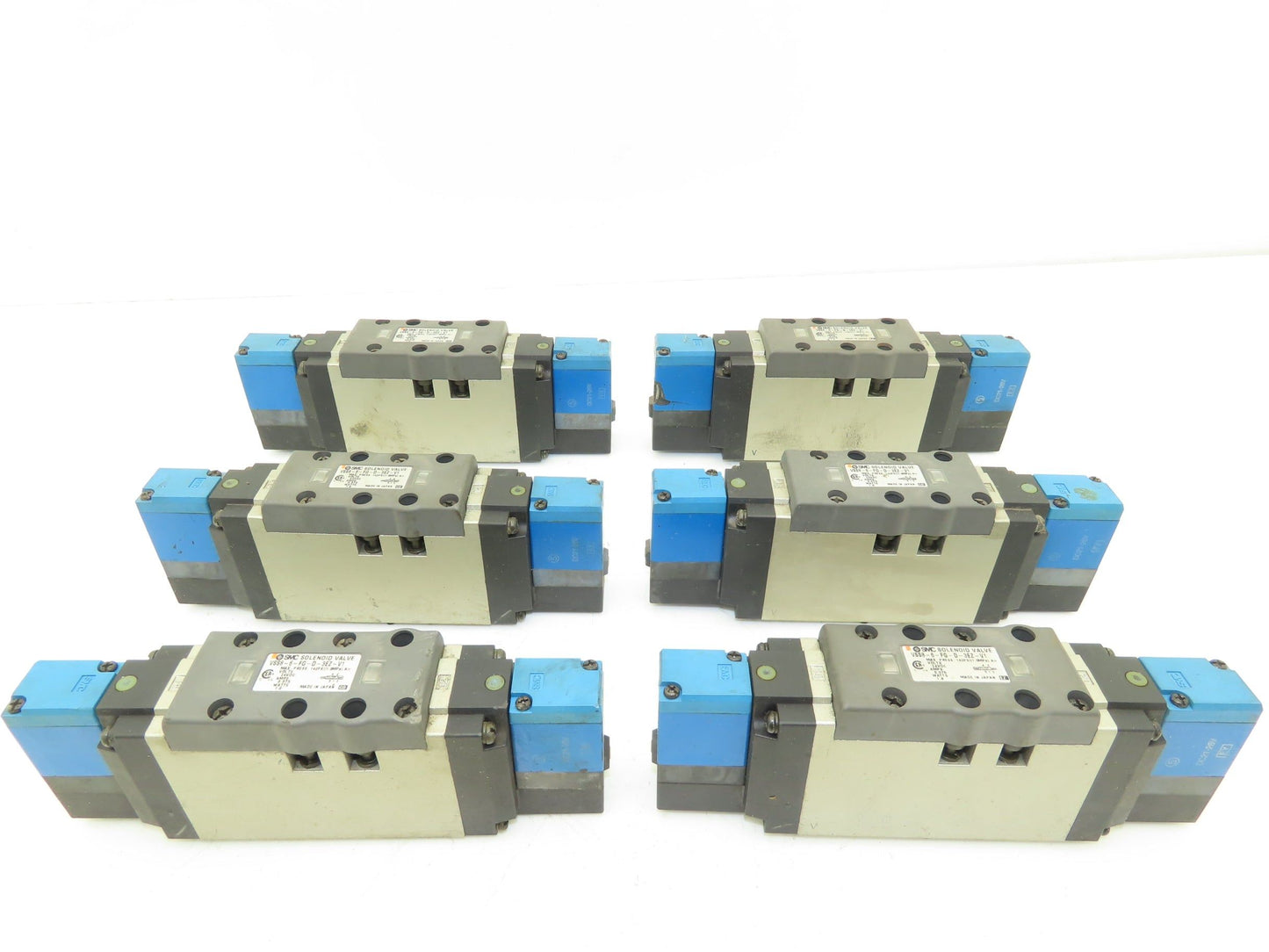 SMC VSS8-6-FG-D-3EZ-V1 Pneumatic Air Solenoid Valve Lot of 6