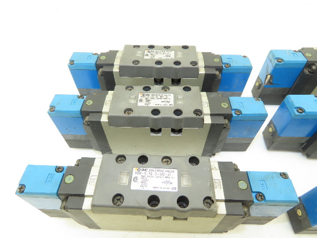 SMC VSS8-6-FG-D-3EZ-V1 Pneumatic Air Solenoid Valve Lot of 6