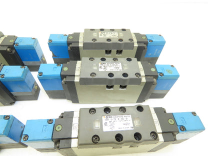 SMC VSS8-6-FG-D-3EZ-V1 Pneumatic Air Solenoid Valve Lot of 6