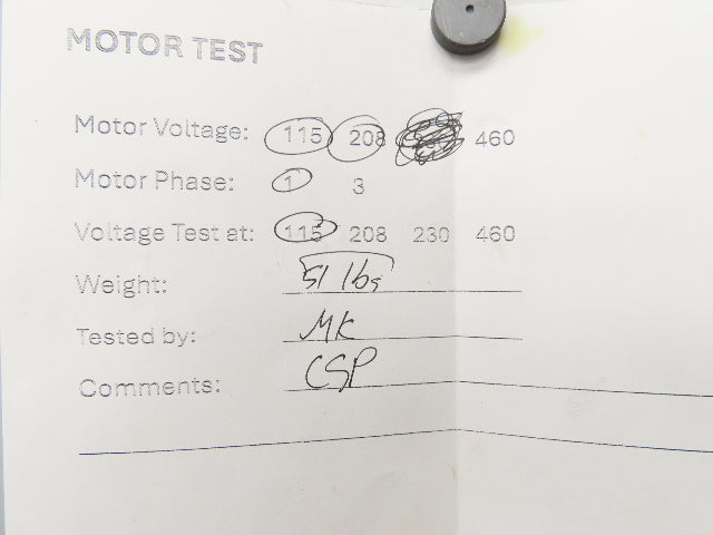Cincinnati 500S Fume Master 4" Centrifugal Blower 1/2Hp 115V 1Ph 11" Impeller