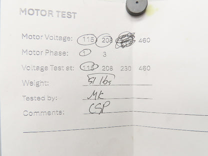 Cincinnati 500S Fume Master 4" Centrifugal Blower 1/2Hp 115V 1Ph 11" Impeller