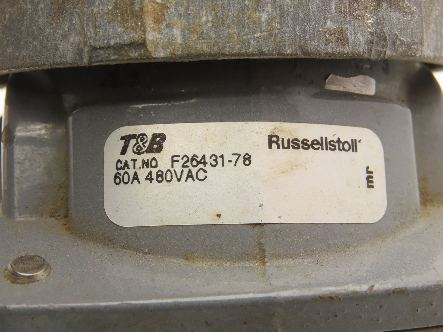 T&B Russell Stoll F26431-78 Plug Disconnect 3P4W 60A 480VAC